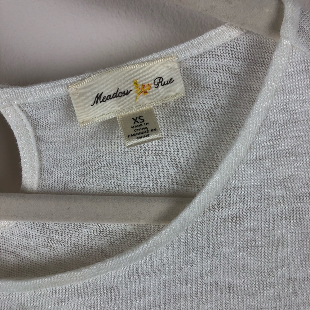 ANTHROPOLOGY Meadow Rue Cold Shoulder Swing Top - Picture 4 of 13